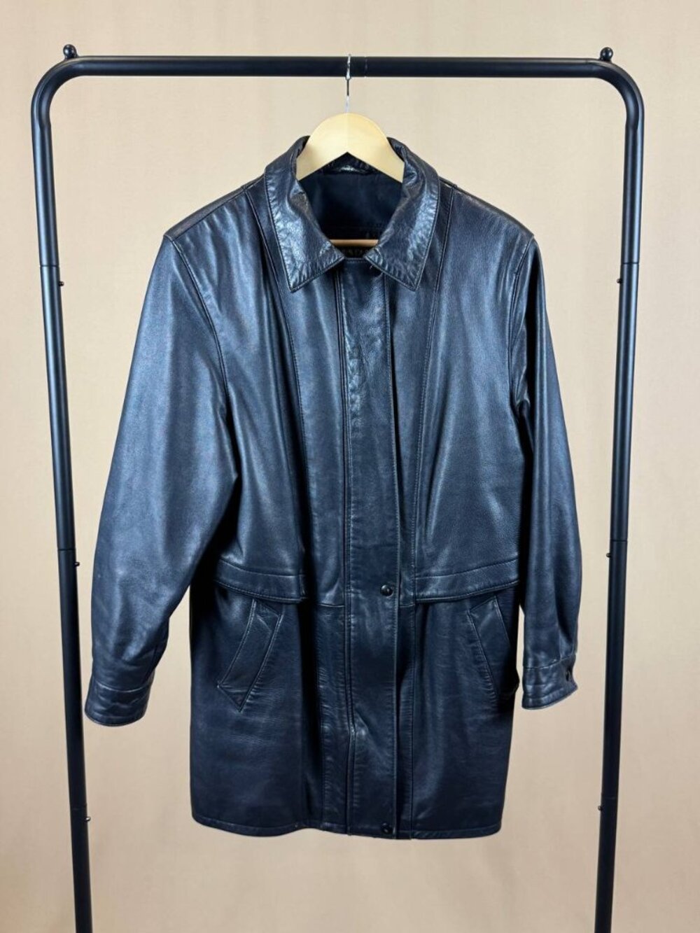Vintage Selections A&S Women’s Size M Black Genuine Leather Coat Made in Canada